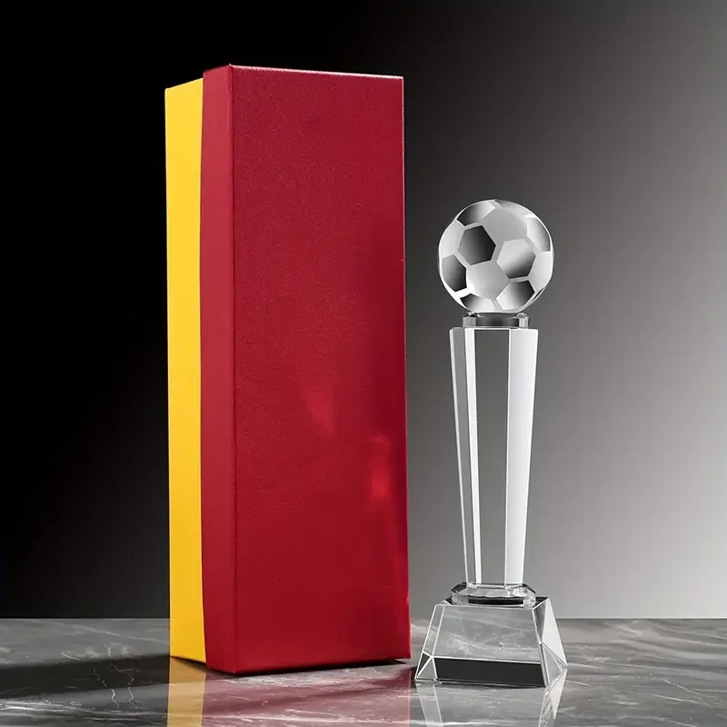 Unique Crystal Football Award